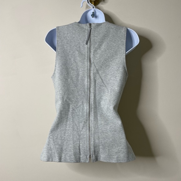 J. Crew Grey Sleeveless V Neck Top XS - Picture 2 of 4